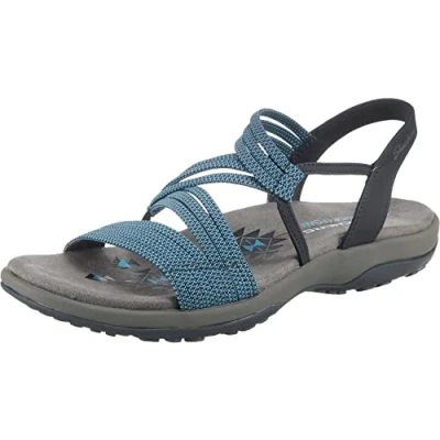 Image of Skechers Girl&#039;s Reggae Slim Skech Appeal Open Toe Sandals, Blue Navy Gore Nvy, 3 UK