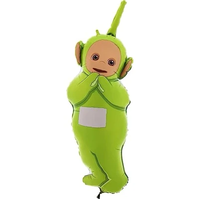 Image of Toyland® 81cm (32&quot;) Teletubbies Green &quot;Dipsy&quot; Shaped Foil Balloon Children&#039;s Party Decorations
