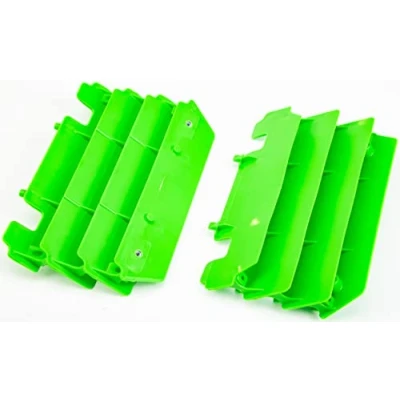 Image of Polisport Kawasaki Radiator Louvers KX 125 250 1997 1998 / 2003 2004, Green Motocross4u