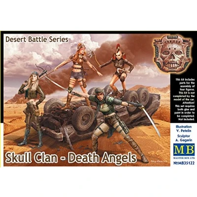 Image of Masterbox 1:35 Scale Skull Clan Death Angels/Desert Battle Series Construction Kit (Grey)
