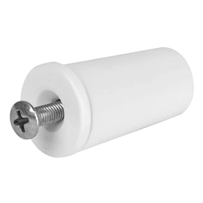 Image of Schellenberg 10260 Set of 4 Plastic End Caps for Blinds, White, 39 mm