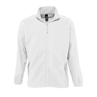 Image of SOLS Mens North Full Zip Outdoor Fleece Jacket (White) Size 5XL