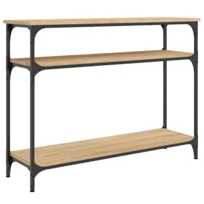 Image of vidaXL Console Table Sonoma Oak 100x29x75 cm Engineered Wood