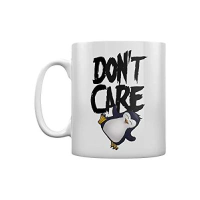 Image of Psycho Penguin Don&#039;t Care Mug for Tea or Coffee White