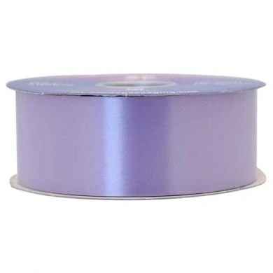 Image of FLORIST RIBBON ROLL REEL 100 YARDS 2&#039;&#039; WIDE 91M POLY 50MM WEDDING FLORAL (Lavender)