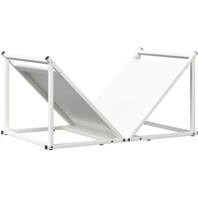 Image of vidaXL Firewood Rack Black 70x43x34.5 cm Cold rolled steel