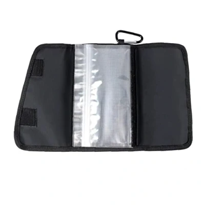 Image of Fishing Jig Lure Bags Tackle Storage Bag with Carabiner Waterproof Wallet for Worms and Jigs