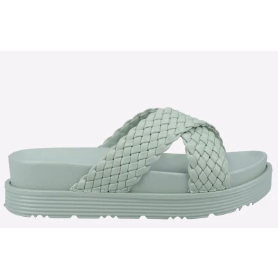 Image of Hush Puppies Women&#039;s Serena Sandal Ladies Summer, Mint, 3 UK