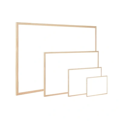 Image of Q Connect Wooden Frame Whiteboard 900x600mm Ref KF03571