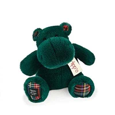 Image of Histoire d&#039;ours Hippo Plush Toy Fir Green 25cm HO3200