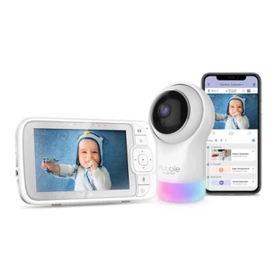 Image of Hubble Connected Nursery Pal Glow+ 300 m Wi Fi White