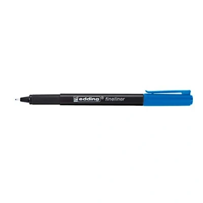 Image of Edding Fineliner Pen Box of 12 Color: Blue