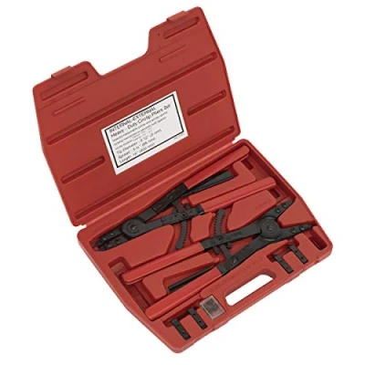 Image of Sealey Premier Circlip Pliers Set Internal/External 400mm Heavy Duty