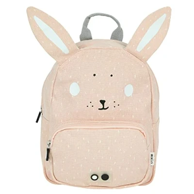 Image of Trixie Backpack Mrs. Rabbit School Bag Water Repellent for Child Small Gym Pink