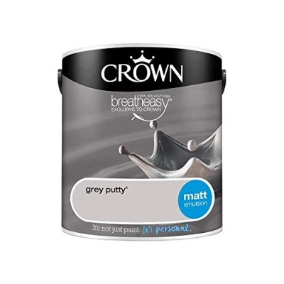 Image of Crown Retail Core Emulsion Matt Grey Putty 2.5 L
