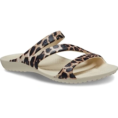 Image of Crocs Women&#039;s Kadee Ii Graphic Sandal W Clog, Winter White Multi, 3 UK Men 4 Women