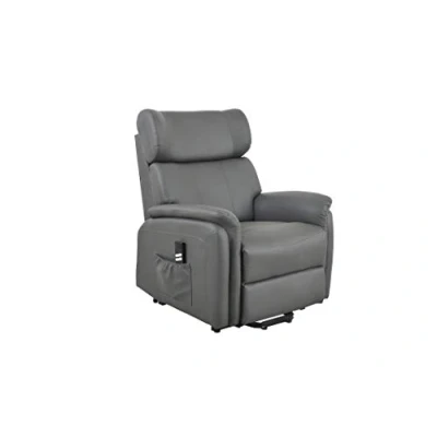 Image of Angel Mobility Winged Electric Power Riser and Recliner Bonded Leather Armchair Lift Chair Twin Dual Motor