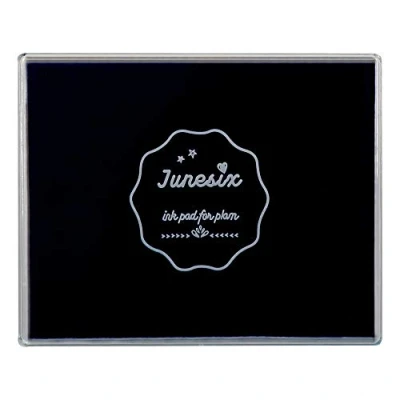 Image of Large Size Craft Ink Stamp Pads, Washable Scrapbooking Finger Paint Pad for Kids, Pads Rubber Stamps, DIY Cards, Paintings, Baby Footprint Handprint (Black)