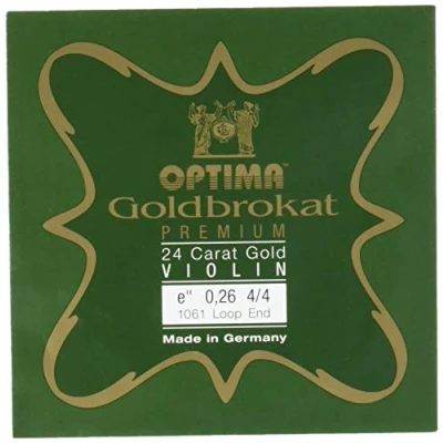 Image of OPTIMA Goldbrokat 24K GOLD Premium Violin E1 0.26 Loop End 4/4