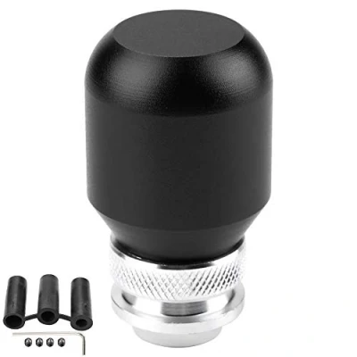 Image of Dweekiy Gear Shift Knob, Car Universal Colorful Modification Manual Knob Shifter Head Lever Stick(Black)