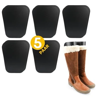 Image of biped Boot Trees Set of 5 Pairs Shaft Tree for Rolling Up 13,8 inch BLACK Made in Germany z1180