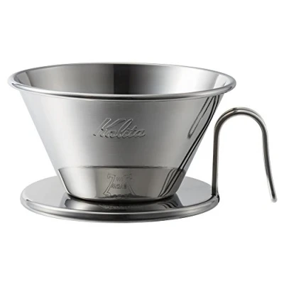 Image of kalita Coffee Dripper TSUBAME WDS 185 2 4 Person Use Stainless Steel 5097