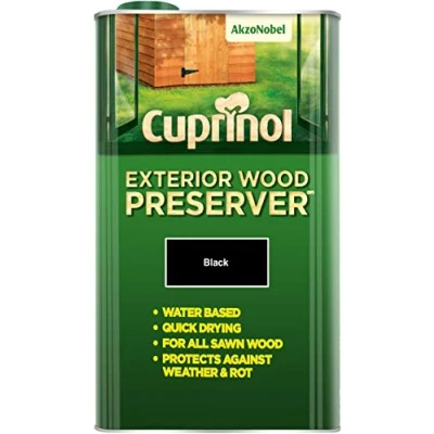 Image of Cuprinol Exterior Wood Preservers Black 5L