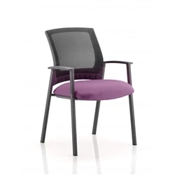 Image of Metro Visitor Chair Bespoke Colour Seat Tansy Purple