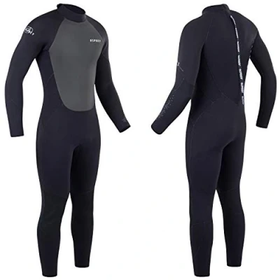 Image of Osprey Mens Full Length 6mm/5mm Winter Wetsuit, Adult Neoprene Surfing Diving Zero, Black