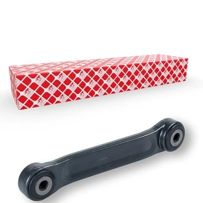 Image of 5010557708 Anti roll bar link FEBI BILSTEIN 170056 Front Axle 280mm with rubber mounts mount