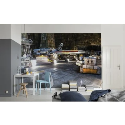 Image of Komar 8 4000 Star Wars Rebel Base Mural Wallpaper, Multi Colour, 368 x 254 cm