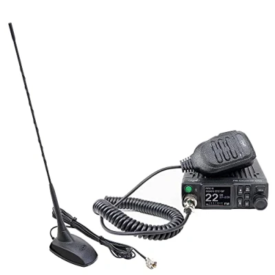 Image of CB PNI Escort HP 8900 ASQ Radio, 12 24V + Extra 48 Antenna with Magnetic Base, 12V / Power, RF Gain, Roger Beep, CTCSS DCS, Dual Watch