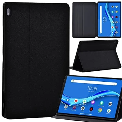Image of Case for Lenovo Tab M10 FHD Plus 10.3 inch (TB X606X TB X606F) Leather with Auto Wake up, Flip Cover (black)