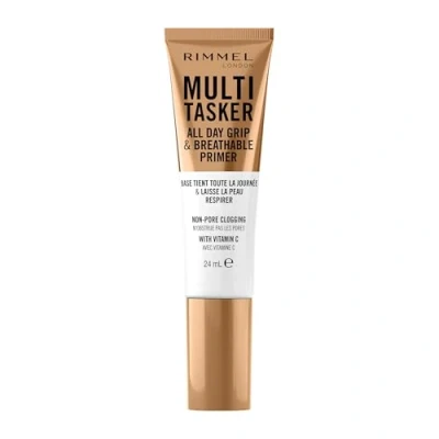 Image of Rimmel Multi Tasker All Day Grip &amp; Breathable Primer, Lightweight, Gel Texture, Gripping Power, Infused with Vitamin C Hyaluronic Acid, Hydrating, Prep Skin For Makeup, Suitable Types
