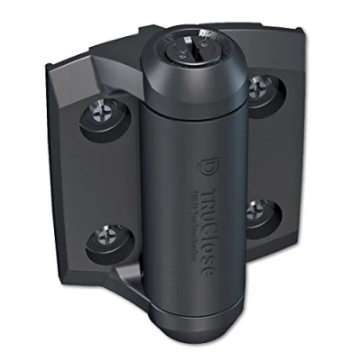 Image of D&amp;D Technologies TCA1S3 Series 3 Truclose Regular Hinges for Metal Gates, Black, Set of Pieces