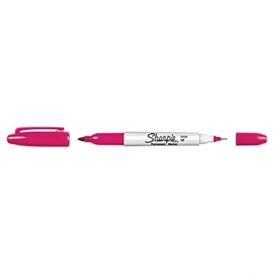 Image of Twin Tip Permanent Marker, Fine/Ultra Fine Point, Magenta