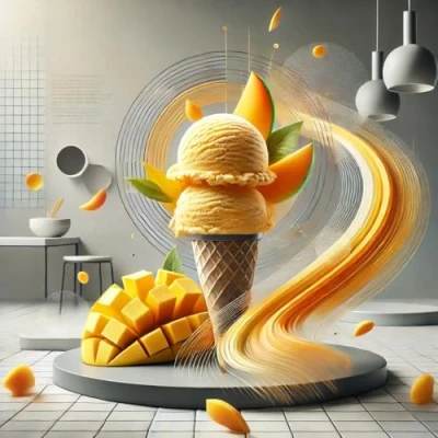 Image of Mango Ice Cream Flavor Concentrate Vegan Sasami 10ml