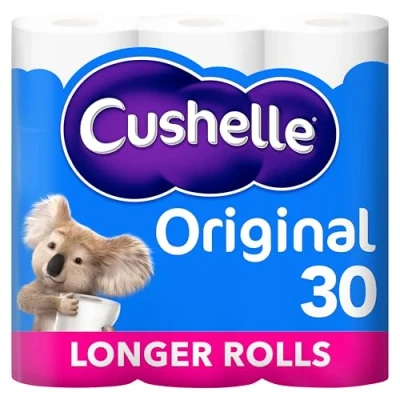 Image of Cushelle Original Toilet Roll, 30 Longer Rolls