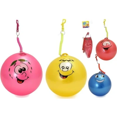 Image of Celino® Inflatable Smiley Face Fruity Scented Smelly Ball With Keyring Kids Toy Party (Pink)