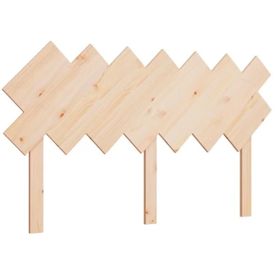 Image of vidaXL Bed Headboard Stylish Solid Pinewood Rustic Brown 141x3x80.5 cm Dimensions DIY Assembly Required