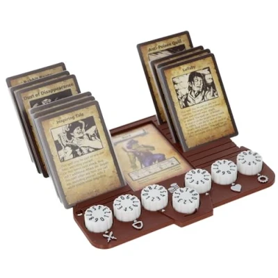 Image of Feldherr Dashboard with Clip on Counter, compatible HeroQuest (2021) Game aid for easy character management thanks to card slots and dials