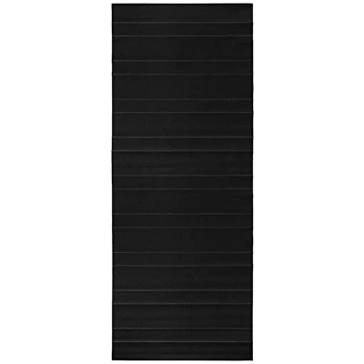 Image of Hanse Home Sunshine Indoor and Outdoor Rug Fürth 80 x 300 cm Flat Weave Weatherproof Modern Design for Balcony Patio Conservatory Kitchen Dining Room Bathroom Living Waterproof in Black