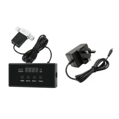Image of DONGKER Aquarium CO2 Solenoid Valve,DC 12V Dual System Regulator w/Timing Controller for Fish Tank Water Plant Grass Grow