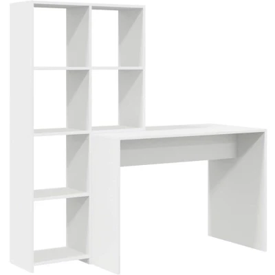 Image of vidaXL with Shelf Storage White Engineered wood