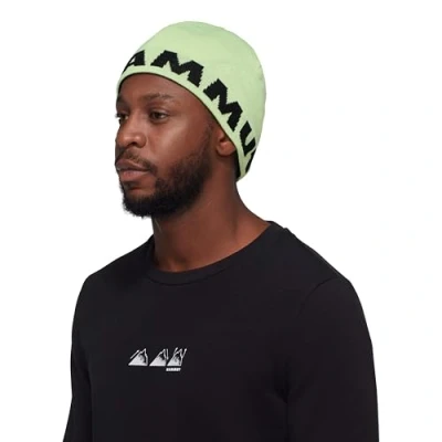 Image of Mammut Logo Beanie neo Lime Black one Size