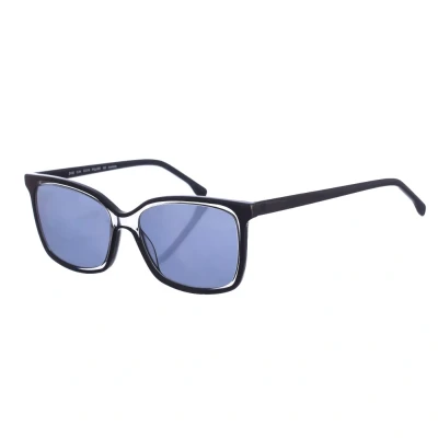 Image of Zen Z492 WoMens square shaped acetate sunglasses Dark Grey One Size