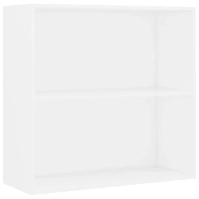 Image of vidaXL White Book Cabinet/Bookcase/Bookshelf Engineered Wood 80 x 30 189 cm with 5 Compartments for Living Room/Bedroom/Office