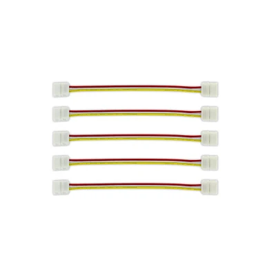 Image of 2 Way Connector 150mm Wire For IP20 Digital Pixel RGB Strip (Pack of 5) Integral LED
