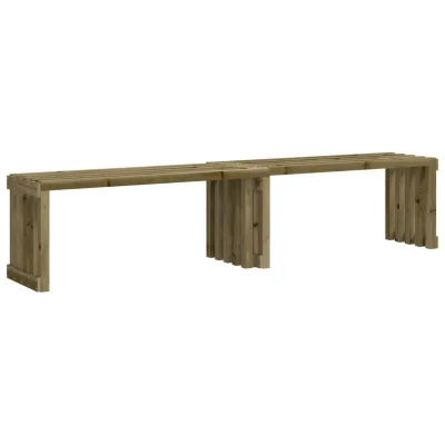 Image of vidaXL Garden Bench Extendable 212.5x40.5x45 cm Impregnated Wood Pine