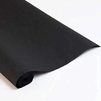 Image of Karrma Ltd. Banquet Roll 120cm x8mtr Large Paper Ideal Solution to Table Coverings for Domestic &amp; Commercial Party Catering Events (BLACK)